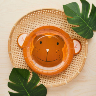 Snappy Jungle Party Apina Lautaset