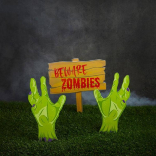 Beware Zombies Kyltti