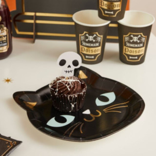 Halloween Kissa Pahvilautaset