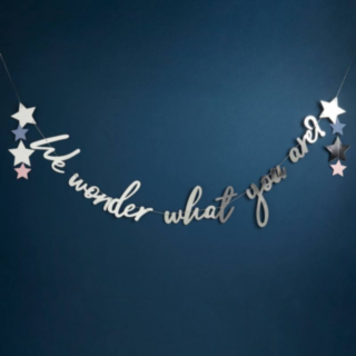 We Wonder What You Are -Kirjainnauha