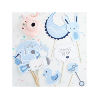 Babyshower valokuvausrekvisiitta sininen