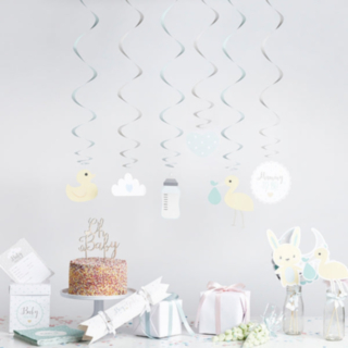 Babyshower-kierrekoristeet unisex