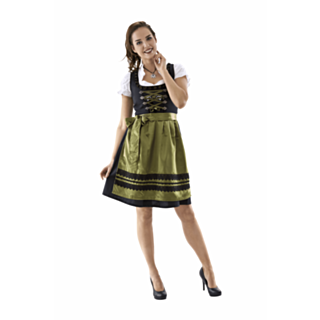 Dirndl Midi Vihreä Musta