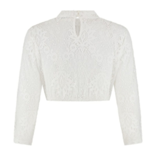 Dirndl Pusakka Korkea Kaulus Pitsi Creme