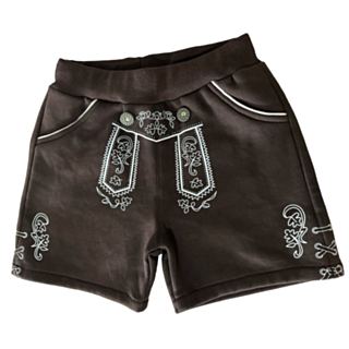 Lasten Lederhosen Collegeshortsit Ruskea