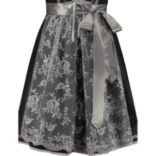 Dirndl Esiliina Hopeanharmaa