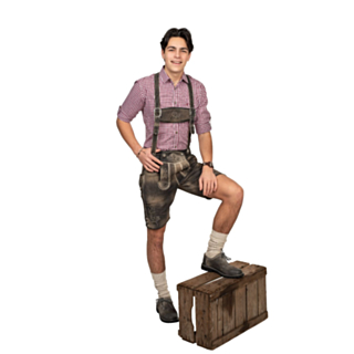 Lederhosen Lyhyt Retro