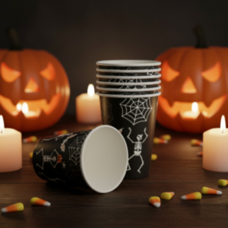 Luuranko Halloween Pahvimukit