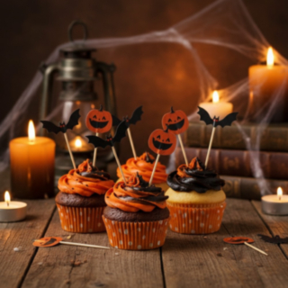 Halloween Cocktailtikut & Muffinivuoka
