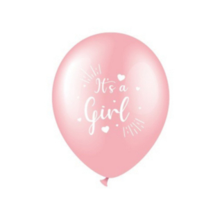 It's A Girl Ilmapallot Vaaleanpunainen