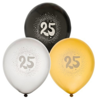 25 Vuotis Syntymäpäivä Lateksipallot