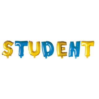 Student Folioilmapallot Sininen/Keltainen