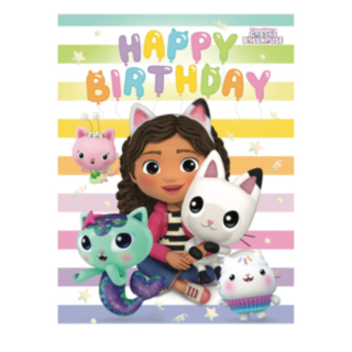 Happy Birthday Gabbyn Nukkekoti -Syntymäpäiväkortti