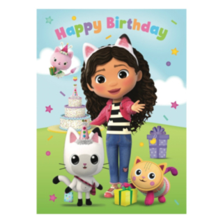 Happy Birthday Gabbyn Nukkekoti -Kortti