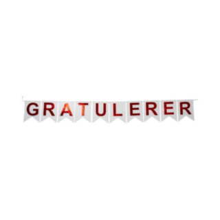 Norjalainen Gratulerer Banneri