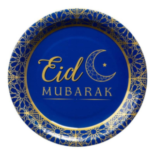 Eid Mubarak Lautaset Sininen