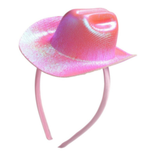 Cowboyhattu Hiuspanta Vaaleanpunainen