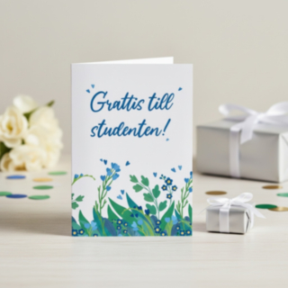 Grattis Till Studenten! Kortti Pieni