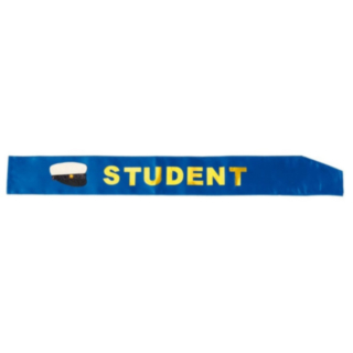 Student Olkanauha Sinikeltainen