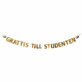 Grattis Till Studenten Kirjainnauha