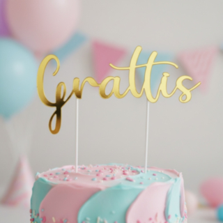 Grattis Kakkukoriste Kultainen