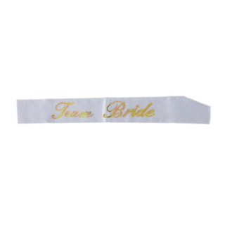 Team Bride Olkanauha Valkoinen/Kulta