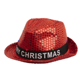 Joulu Fedora Valoilla