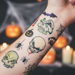 Pelottavat Halloween Valetatuoinnit