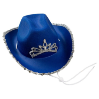 Glitter Cowboyhattu Sininen