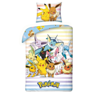 Pokémon® Pikachu Eevee puuvillaiset vuodevaatteet