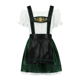 Tummanvihreä dirndl-asu