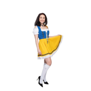 Dirndl Susi Keltainen/Sininen