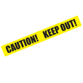 Caution Eristysnauha Keltainen
