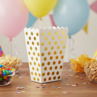 Popcornkippo Kultaiset Pilkut