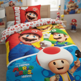 Super Mario® Toad Puuvillalakanat