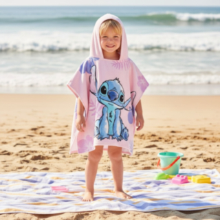 Lilo & Stitch® Pyyheponcho Vaaleanpunainen
