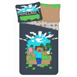 Minecraft® Steve Puuvillalakanat