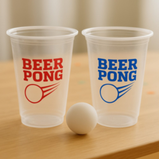 Uudelleenkäytettävät Beer Pong Kupit & Pallo