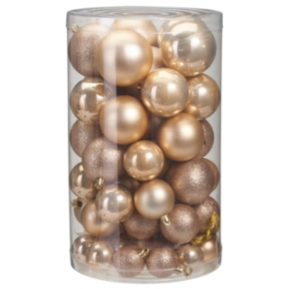 Matte & Shiny Joulupallot Hopea