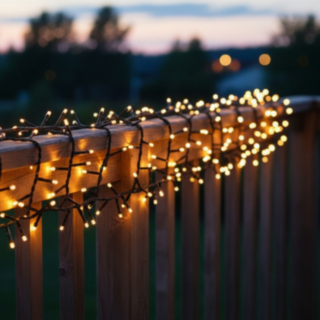 LED Tiheä Valosarja Lämmin Valkoinen