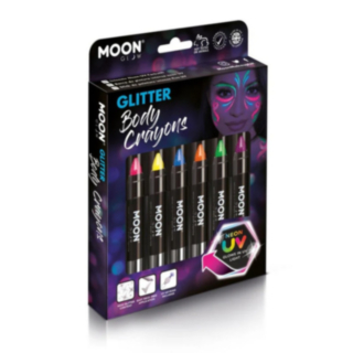 Meikkikynät Neon UV Glitter Setti