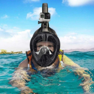 Kokokasvo GoPro‑snorkkelimaski, musta