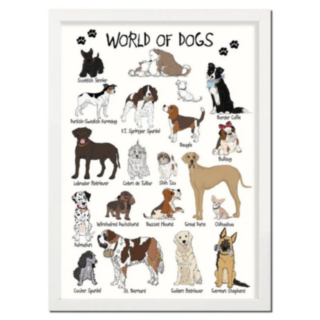 World Of Dogs A4 Juliste