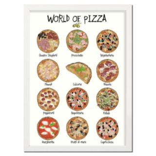 World Of Pizza A4 Juliste