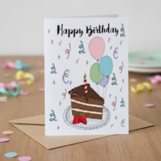 Happy Birthday Cake Kortti