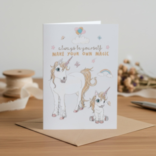 Unicorn Always Be Yourself Kortti
