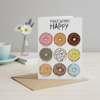 Donut Worry Kortti