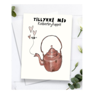 Tillykke Med Kobberbrylluppet Kortti