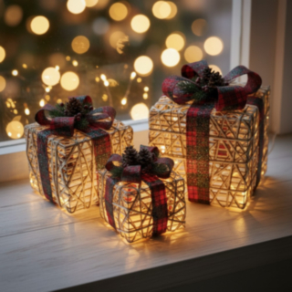 LED Joulupaketit Punainen