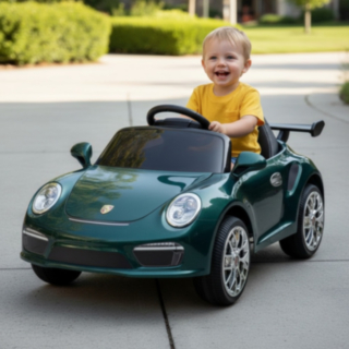 RUF® CTR 3 Clubsport Sähköauto Lapsille 12V Tummanvihreä
